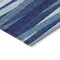 Homeroots 3' X 5' Navy Blue Ivory And Gray Striped Washable Indoor Outdoor Area Rug 597343 - alternate 5