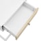 Homeroots 25" White Wood and Steel Frame End Table With Drawer And USB Port 654013 - alternate 7