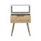 Homeroots 25" White Wood One Drawer Nightstand 543657 - alternate 7