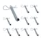 Mytee Products Steel Hitch Pin with Box End 1/2 in x 4-7/8 in Usable Length, with Clip, 10PK BoxPinx10 - alternate 1