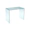 Homeroots 43" Clear Glass Computer Desk 554196 - alternate 1