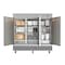 Koolmore 82" 3 Door Stainless Steel Upright Commercial Reach-In Freezer - 72 cu. ft, Model: RIF-3D-SS - alternate 7