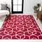 Jonathan Y Tumbling Blocks Modern Geometric Red/White 3 ft. x 5 ft. Area Rug SEU101I-3 - alternate 1