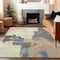 Homeroots 3' X 5' Beige And Brown Abstract Washable Indoor Outdoor Area Rug 609154 - alternate 4