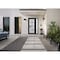 Vdomdoors Front Exterior Prehung FiberGlass Door Frosted Glass / Manux 8312 Matte Black / Sidelight Exterior MANUX8312EXD-BLK-W36+16 x H80-LH - alternate 4