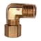 Auveco Brass 90 Degree Male Compression Adapter 5/16in Tube 1/4in Pipe, 5PK 163 - alternate 1