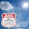 Signmission Video Surveillance Shield Sign This Area, 6 Inch X 6 Inch, Plastic Sign SHI-P-6-473 - alternate 4