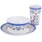 Gibson Everyday Alhambra Blues 12 Piece Melamine Dinnerware Set in Blue and White 93742.12 - alternate 5