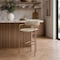 Manhattan Comfort Serene Metal Upholstered Counter Stool in Taupe CS1884-TP - alternate 5