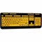 Adesso 4X PRINTED KEYS FLUORESCENT USB 122-KEY HIGH CONTRAST KEYBOARD AKB-132UY - alternate 1