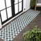 Jonathan Y Aimee Traditional Cottage Checkerboard Turquoise/Cream 2 ft. x 8 ft. Indoor/Outdoor Runner Rug TSN204E-28 - alternate 1