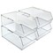 Azar Displays Large Narrow Clear Stackable Bin, 4PK 556712-4PK - alternate 1