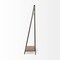 Homeroots Black Pipe Metal And Wood Shelf Hall Tree 376447 - alternate 1
