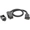 Tripp Lite 1FT HDMI COUPLER KEYSTONE PANEL MOUNT ANGLED F/F BLACK 1FT P164-001-KPA-BK - alternate 1