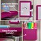 Lockermate Adjust-A-Shelf 6-Piece Locker Accessories Set, Pink 50924KIT-FCH - alternate 3