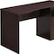 Homeroots 51" Brown Wood Computer Desk With Three Drawers 723758 - alternate 4