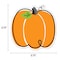 Creative Teaching Press Core Decor, Doodle Pumpkin, 6'', Designer Cut-Outs, 36-Piece Set, 3PK 10590 - alternate 2