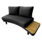 Deko Living Outdoor Gray Aluminum and Teak Contour Sofa Set, Seats 6 COP30113 - alternate 5