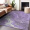 Homeroots 10' X 14' Purple Mint Green And Ivory Abstract Washable Indoor Outdoor Area Rug 618207 - alternate 8