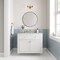James Martin Vanities Chicago 36 in. Single Vanity, Glossy White, w/ 3 CM Eternal Jasmine Pearl Silestone Top 503-V36-GW-3EJP - alternate 5