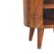 Homeroots 22" Chestnut Solid Wood Oval One Drawer Nightstand 651594 - alternate 16
