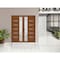 Vdomdoors Front Exterior Prehung Metal-Plastic Double Doors / MANUX 8088 Walnut / Office Commercial and Resid MANUX8088DEXD-WLN-LH-W72xH80 - alternate 2