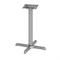 Flash Furniture Beverly 22in. x 22in. Restaurant Indoor/Outdoor Table X-Base w/3in. Dia. Table Height Column, Slvr XU-T2222-SLV-GG - alternate 1