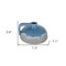 Homeroots 4" Blue And Gray Ceramic Bud Jug Vase 574359 - alternate 4