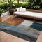 Homeroots 9' X 12' Copper Green And Gray Abstract Washable Indoor Outdoor Area Rug 603723 - alternate 1
