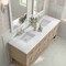 James Martin Vanities Vanity, without top, Whitewashed Oak, 71.9 in W x 23.5 in D,  330-V72-M-WWO - alternate 4