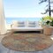 Homeroots 8' Brown Taupe And Sage Round Polka Dot Washable Indoor Outdoor Area Rug 614655 - alternate 4