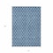 Homeroots 10' X 14' Denim Blue And Ivory Geometric Washable Indoor Outdoor Area Rug 596098 - alternate 9