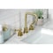 Kingston Brass Widespread Bathroom Faucet with Push Pop-Up Drain, Brushed Brass KS1457TKL - alternate 4