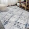 Jonathan Y Slant Modern Abstract Gray/Blue 3 ft. x 5 ft. Area Rug SOR201B-3 - alternate 7