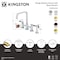Kingston Brass Bridge Kitchen Faucet with Brass Sprayer, Polished Chrome KS8251DKLBS - alternate 6