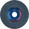 Pferd POLIFAN CURVE flap disc 5in x 7/8, Z SGP CURVE STEELOX, 40 Grit, Large Radius, Zirconia, 2PK 66992 - alternate 5