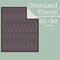 Lavish Home Cable Knit Throw Blanket 60x80 Soft & Cozy Blanket Throws with Cable Knit Pattern & Warm Sherpa 66-THROW80-C - alternate 7