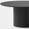 Homeroots 60" Black Wood Pedestal Base Round Top Dining Table 713567 - alternate 7