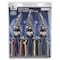 Vulcan Aviation Snips Set, 10-1/8 in OAL, Left/Right/Straight Cut, Carbon Steel Blade, Cushion Grip Handle NTS03 - alternate 3