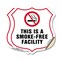 Signmission No Smoking Shield Label Set This Is A Sm, 18 inch X 18 inch, Vinyl Decal, 2PK SHI-D-2PACK-18-399 - alternate 1