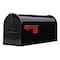 Solar Group Architectural Mailboxes Elite Classic Galvanized Steel Post Mount Black Mailbox E1100BAM - alternate 1