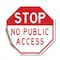 Signmission Stop No Public Access, 10 Inch X 10 Inch, Vinyl Decal OC-D-10-263 - alternate 1