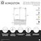 Kingston Brass 60" Acrylic Anti-Skid Alcove Left-Hand Drain Tub with Right Sliding Tub Door, White/Brushed Nickel KVTAP6032L22C8 - alternate 3