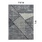 World Rug Gallery Contemporary Distressed Geometric Area Rug 7 ft 10 in x 10 ft Black WR93BLACK8X10 - alternate 4