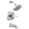 Delta Stryke 14 Series Tub and Shower, 4.19 in, Lumicoat Chrome T14476-PR - alternate 1