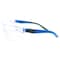 General Electric 02 Series Impact-Resistant Safety Glasses Clear Lens Blue/Gray Frame 1 pk GE202C - alternate 5