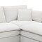 Homeroots 66" Cream Fabric Modular Sleeper Sofa With Ottoman 568290 - alternate 5