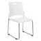Office Star Products STC Series Sled Base Leg Stack Chair, White / Silver STC8302C28-11 - alternate 1