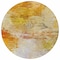 Homeroots 8' Orange Copper And Terra Cotta Round Abstract Washable Indoor Outdoor Area Rug 577723 - alternate 3