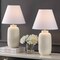 Jonathan Y Elinore 24.5 in. Minimalist Scandinavian Resin/Iron Ginger Jar LED Table Lamp, Matte Cream, 2PK JYL5603B-SET2 - alternate 6